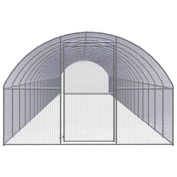 Outdoor-Hühnerstall 3x20x2 m Verzinkter Stahl