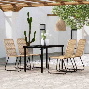 ARDEBO.de - 5-tlg. Garten-Essgruppe Eichen-Optik