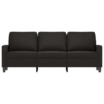 3-Sitzer-Sofa Schwarz 180 cm Samt