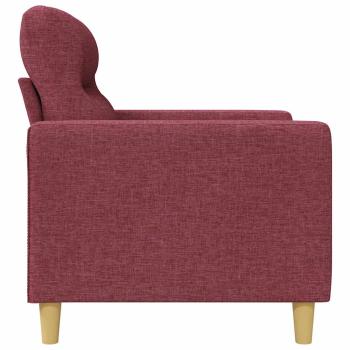 3-Sitzer-Sofa Weinrot 180 cm Stoff