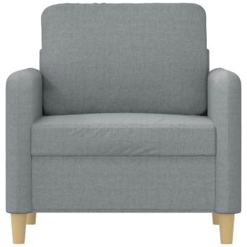 Sessel Hellgrau 60 cm Stoff