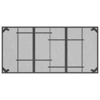 Gartentisch Anthrazit 165x80x72 cm Stahlgitter