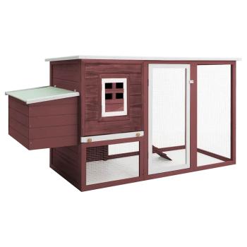 ARDEBO.de - Garten-Hühnerstall mit 1 Legenest Braun Holz