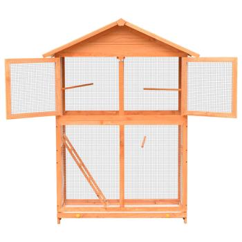 Vogelkäfig Kiefernholz & Tannenholz 125,5x59,5x164 cm