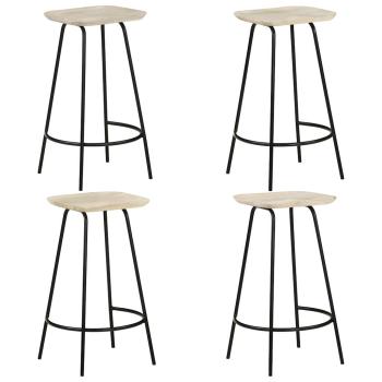 ARDEBO.de - Barhocker 4 Stk. Mango Massivholz