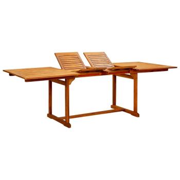 ARDEBO.de - Garten-Esstisch (160-240)x100x75 cm Massivholz Akazie