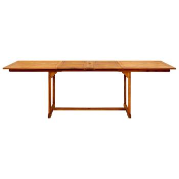 Garten-Esstisch (160-240)x100x75 cm Massivholz Akazie