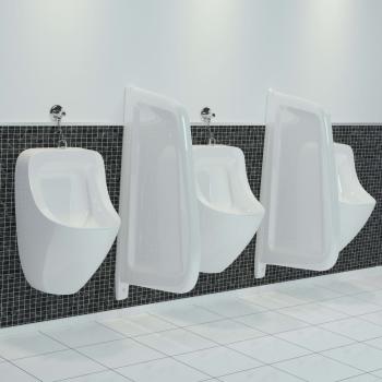 ARDEBO.de - Urinal Trennwand Wandmontage Keramik Wei?