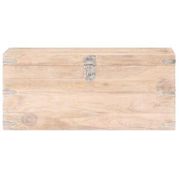 Truhe 90x40x40 cm Akazie Massivholz