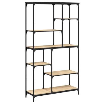 B?cherregal Sonoma-Eiche 99x35,5x176 cm Holzwerkstoff und Stahl