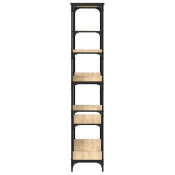 B?cherregal Sonoma-Eiche 99x35,5x176 cm Holzwerkstoff und Stahl