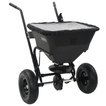 ARDEBO.de - Handstreuwagen Salzstreuer PVC und Stahl 106x73x76 cm 45 L
