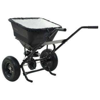 Handstreuwagen Salzstreuer PVC und Stahl 106x73x76 cm 45 L