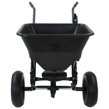 Handstreuwagen Salzstreuer PVC und Stahl 106x73x76 cm 45 L