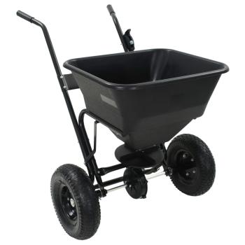 Handstreuwagen Salzstreuer PVC und Stahl 106x73x76 cm 45 L