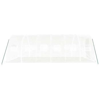 Gewächshaus mit Stahlrahmen Weiß 18 m² 6x3x2 m