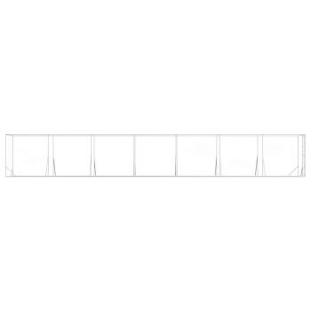 Outdoor-Hundezwinger Silbern 2x14x2 m Verzinkter Stahl