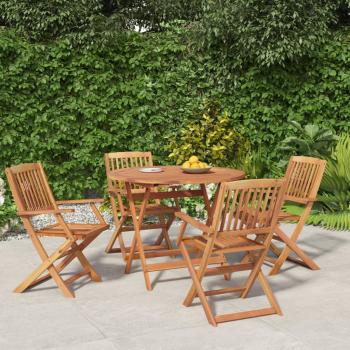 ARDEBO.de - 5-tlg. Garten-Essgruppe Massivholz Akazie