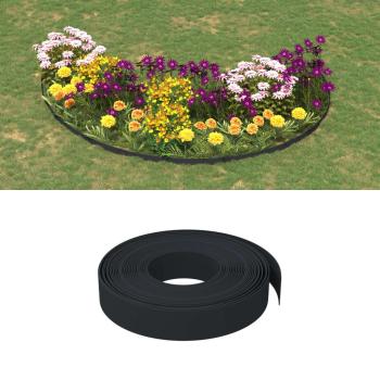 ARDEBO.de - Rasenkanten 2 Stk. Schwarz 10 m 10 cm Polyethylen