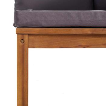 4-Sitzer-Gartensofa mit Kissen Massivholz Akazie