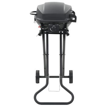 Gasgrill Tragbar mit Kochzone Schwarz