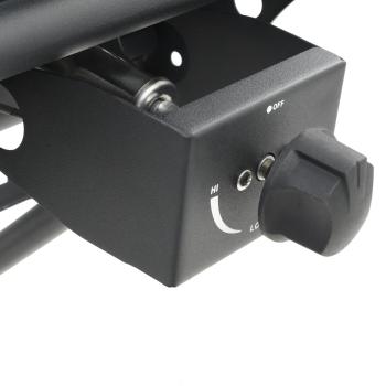 Gasgrill Tragbar mit Kochzone Schwarz