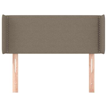 Kopfteil mit Ohren Taupe 93x16x78/88 cm Stoff