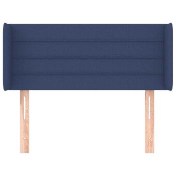 Kopfteil mit Ohren Blau 83x16x78/88 cm Stoff
