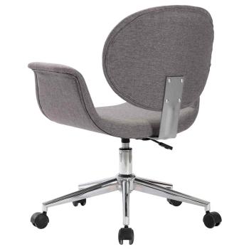 Drehbare Esszimmerstühle 2 Stk. Grau Stoff