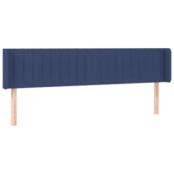 Kopfteil mit Ohren Blau 183x16x78/88 cm Stoff