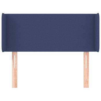 Kopfteil mit Ohren Blau 93x16x78/88 cm Stoff
