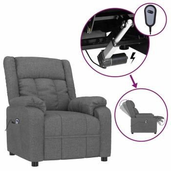 Relaxsessel Elektrisch Dunkelgrau Stoff