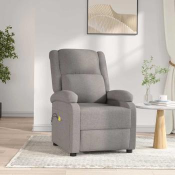 ARDEBO.de - Massagesessel Elektrisch Taupe Stoff
