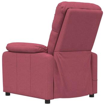 Massagesessel Weinrot Stoff