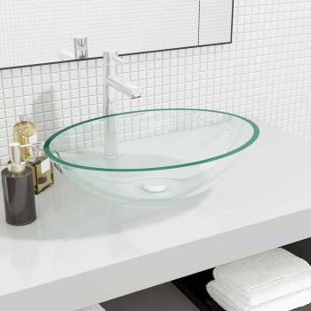 ARDEBO.de - Waschbecken Glas 50x37x14 cm Transparent