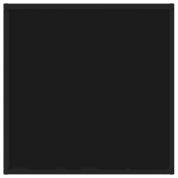 Couchtisch Schwarz mit Schwarzem Glas 60x60x35 cm