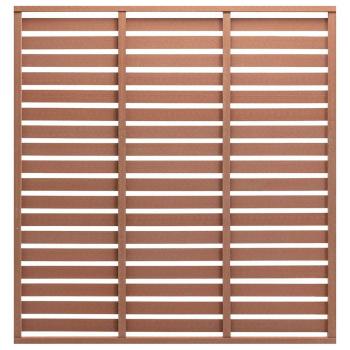 ARDEBO.de - Zaunplatte WPC 180x180 cm Braun