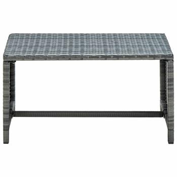 Couchtisch Anthrazit 70x40x38 cm Poly Rattan