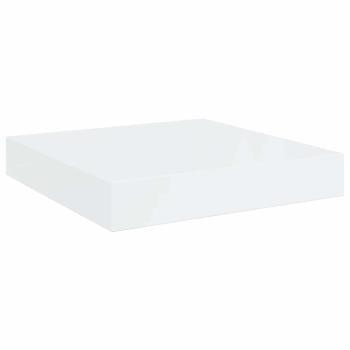 Schweberegal Hochglanz-Wei? 23x23,5x3,8 cm MDF