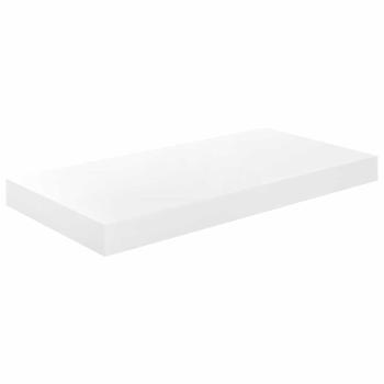Schweberegal Hochglanz-Weiß 50x23,5x3,8 cm MDF