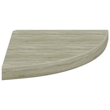 Eck-Schweberegal Eichen-Optik 35x35x3,8 cm MDF