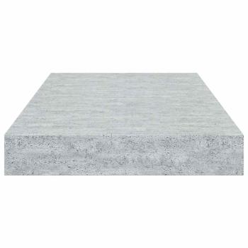 Schweberegal Betongrau 40x23,5x3,8 cm MDF