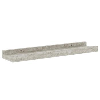 Wandregale 4 Stk. Betongrau 40x9x3 cm