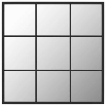 Wandspiegel Schwarz 60x60 cm Metall