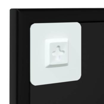 Wandspiegel Schwarz 60x60 cm Metall