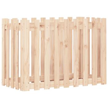 Hochbeet Lattenzaun-Design 100x50x70 cm Massivholz Kiefer