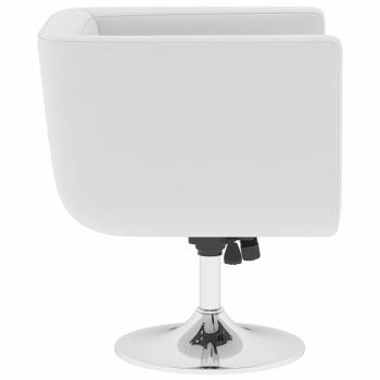 Barsessel 2 Stk. Weiß Kunstleder