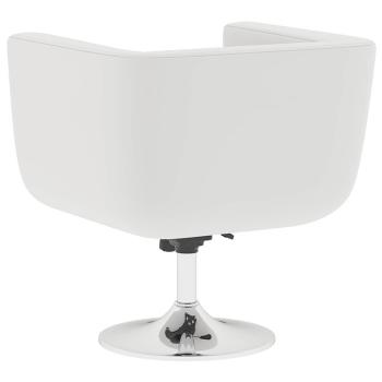 Barsessel 2 Stk. Weiß Kunstleder