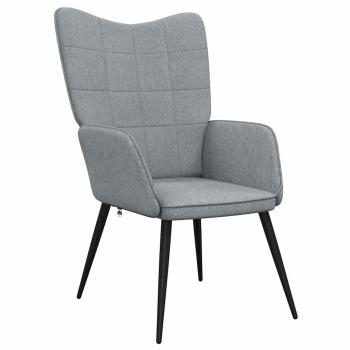 Relaxsessel Hellgrau Stoff