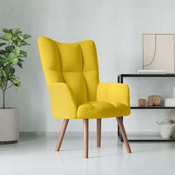 ARDEBO.de - Relaxsessel Senfgelb Samt
